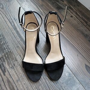 Sam Edelman Yaro Ankle strap sandal size 6.5 black suede